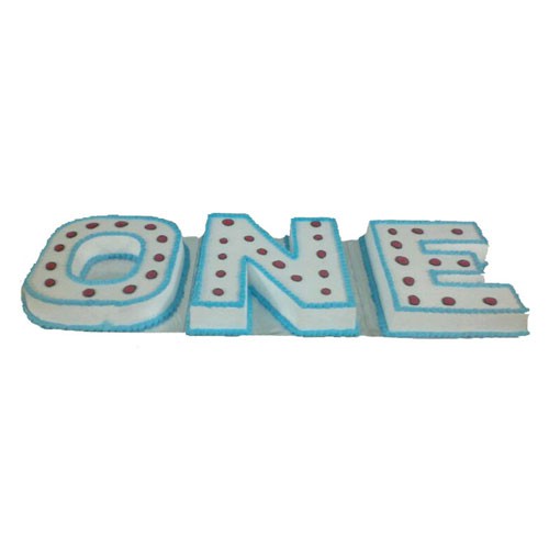 5 kg Letter ONE Cake